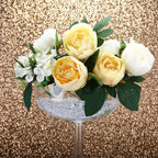 4-Pack Plastic Flower Vases Champagne Glass Design Clear - Fillable Long Stem Centerpieces for Events 18"