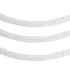 3 Pack 28ft White Ruffled Paper Streamer Rolls, Crepe Tissue Party Decorations