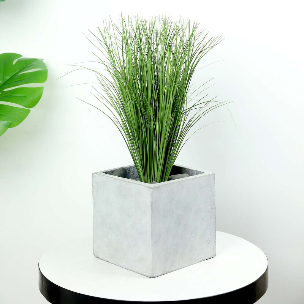 3 Plants 20" Green Artificial Indoor Outdoor Decorative Grass Sprays