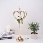 Metal Crown Pillar Candle Holder Stand Gold - Votive Holder Centerpiece 25"