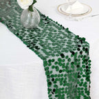 Big Payette Sequin 13"x108" Table Runner Hunter Emerald Green - Dazzling Design