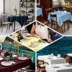 Polyester Square 70"x70" Tablecloth Hunter Emerald Green - Wrinkle-Resistant & Durable Table Cover