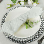 5 Pack Gauze Cheesecloth 24"x19" Napkins Ivory Reusable Dinner Napkins