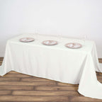 Polyester 50"x120" Rectangle Tablecloth Ivory - Wrinkle-Resistant Table Cover
