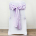 5 Pack Polyester Chair Sashes Lavender Lilac 6"x108"