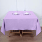 Polyester Square 70"x70" Tablecloth Lavender Lilac - Wrinkle-Resistant & Durable Table Cover