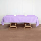 Polyester 60"x102" Rectangle Tablecloth Lavender Lilac - Durable and Stylish Table Cover