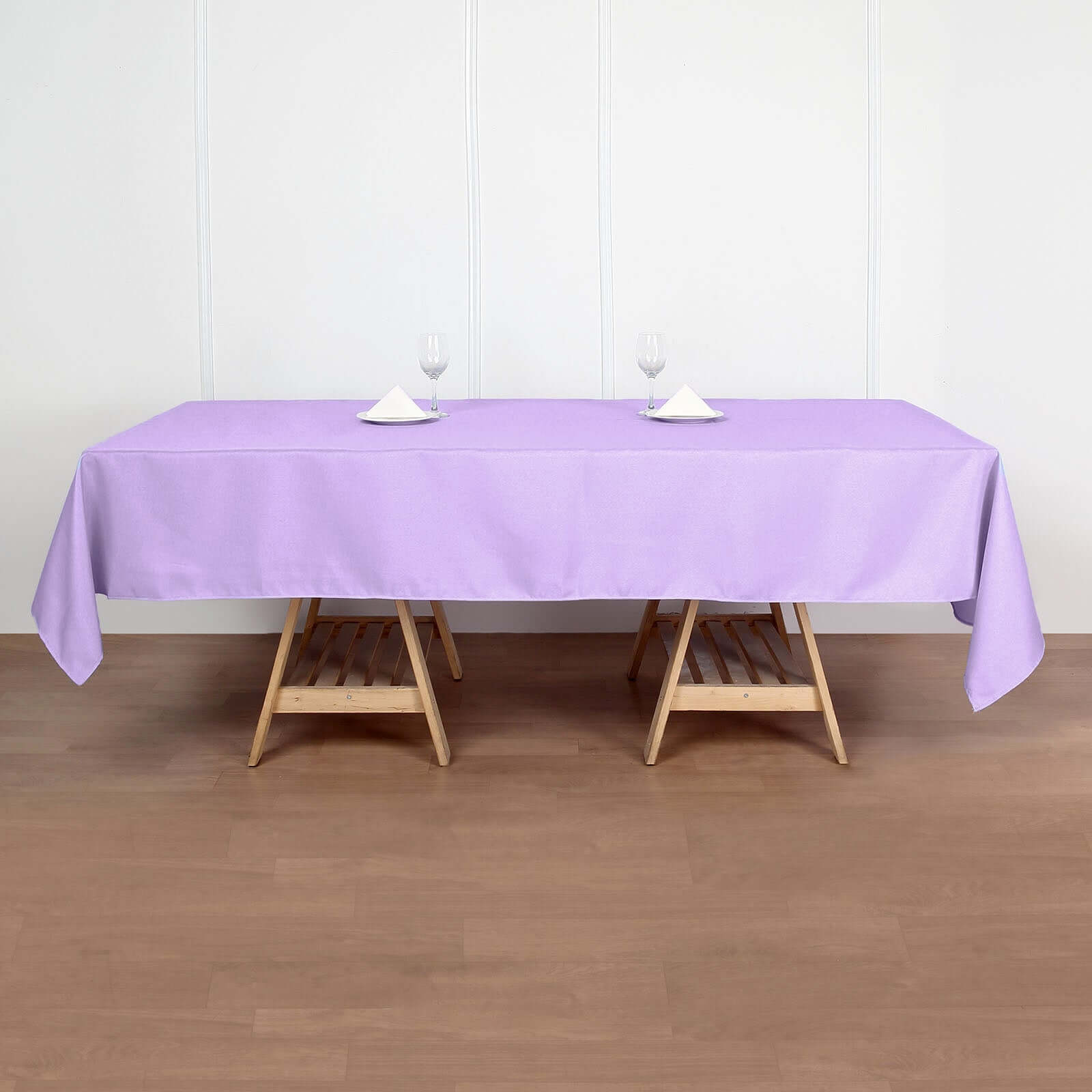 Polyester 60"x102" Rectangle Tablecloth Lavender Lilac - Durable and Stylish Table Cover