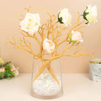 10-Pack Artificial Manzanita Tree Branch Metallic Gold for Vase Filler Home Wedding Centerpiece Ornament 14"