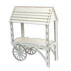 Mini Wooden Dessert Display Candy Cart Sweet Stall Design Natural - Tabletop Cupcake Stand 25"