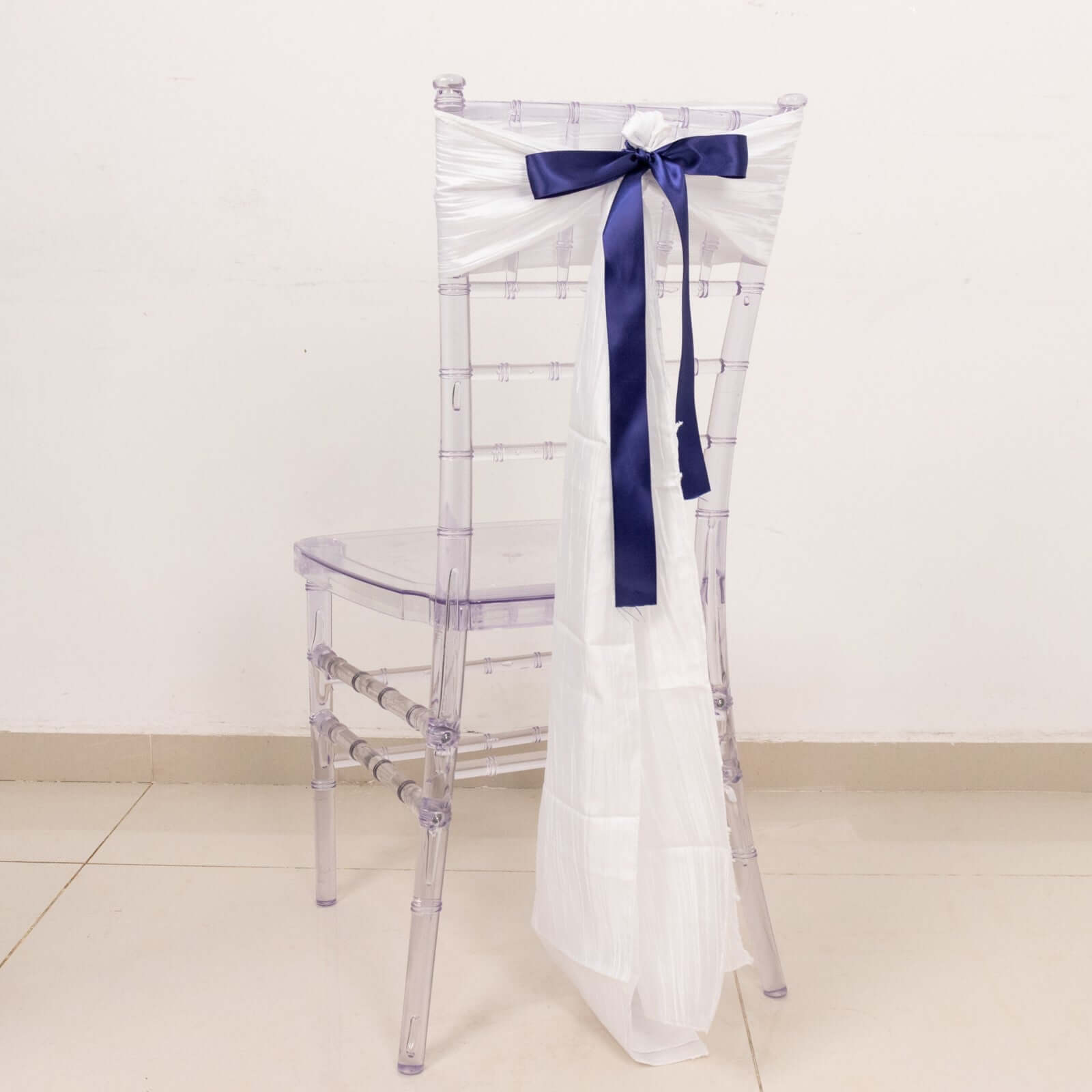 50 Yards 1.5" Navy Blue Single Face Decorative Satin Ribbon