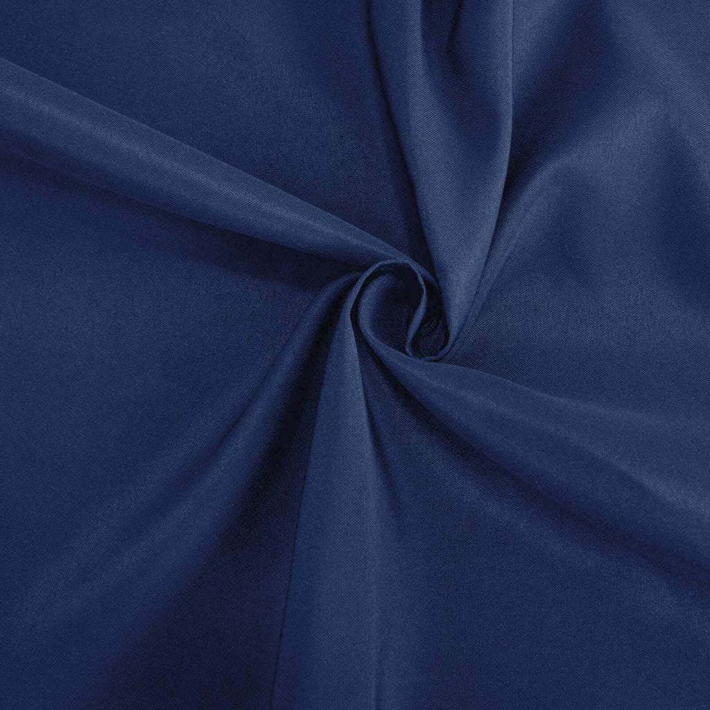 Premium Polyester Square Tablecloth 70"x70" Navy Blue 220GSM Wrinkle-Resistant Table Cover