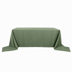 Polyester 90"x156" Rectangle Tablecloth Olive Green - Seamless Wrinkle-Resistant Table Cover