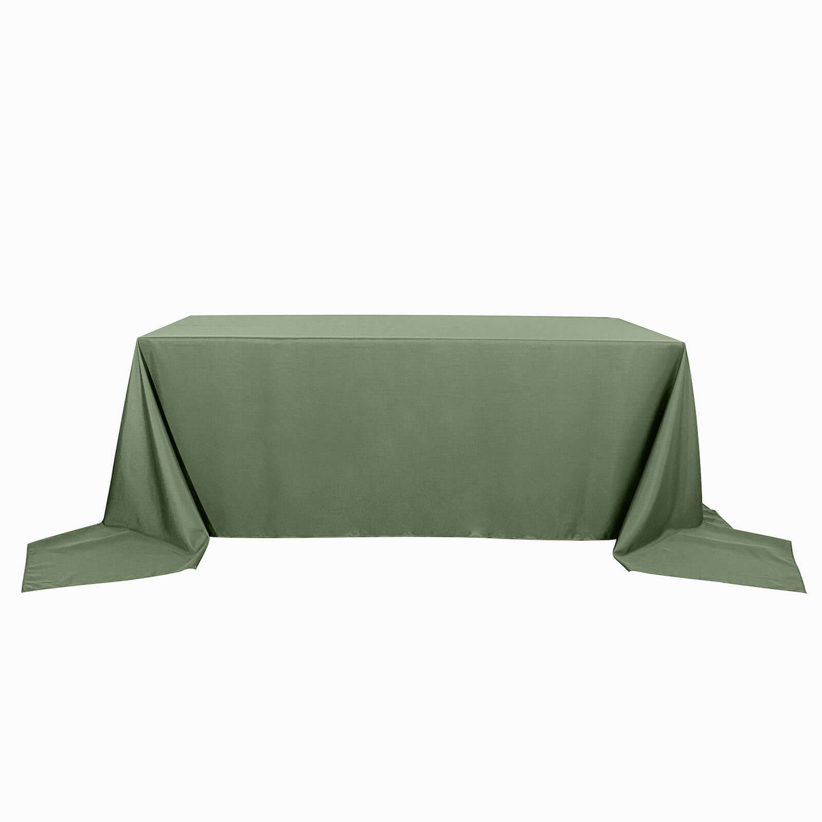 Polyester 90"x156" Rectangle Tablecloth Olive Green - Seamless Wrinkle-Resistant Table Cover