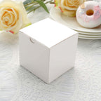 100 Pack 3" Easy DIY White Party Or Shower Favor Candy Gift Boxes