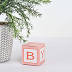 25 Pack 2" Pink Baby Shower Party Favor Candy Gift Boxes