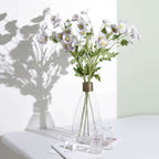 2 Stems 33" Lavender Lilac Artificial Poppy Silk Flowers, Faux Poppies Bouquet Centerpiece Decor