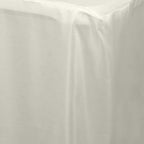 Fitted Polyester 72"x30" Rectangle Tablecloth Ivory - Durable Table Cover