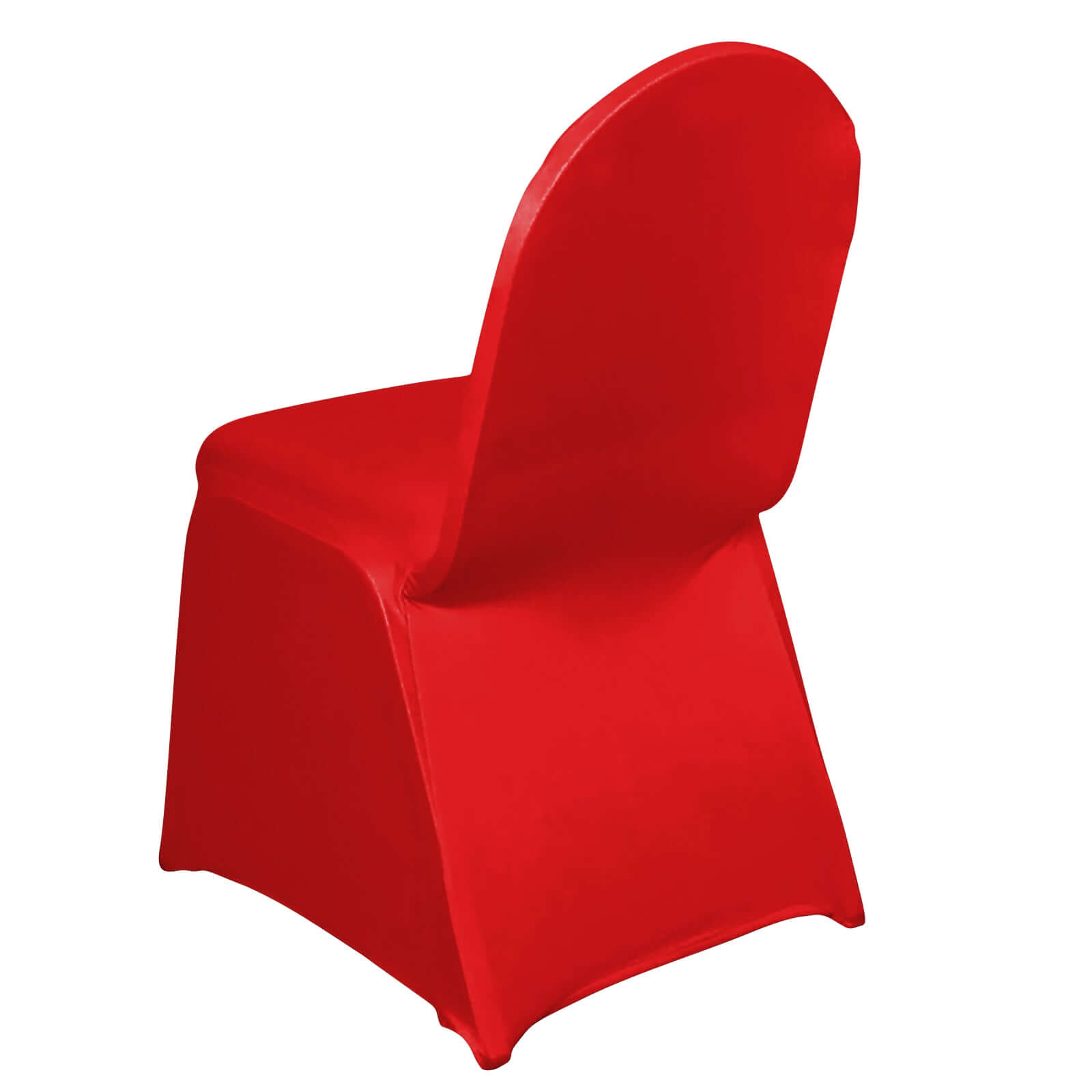 Spandex Chair Cover for Banquet Chairs Red - Stretch 160GSM Fabric with Slip-On Slipcover