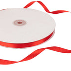 100 Yards 3/8" Red Single Face Decorative Satin Ribbon