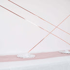 100 Yds 3/8" Rose Gold Metallic Film Tape Adhesive, DIY Floral Wrap Craft Decor Tape - Polyester with Acrylic