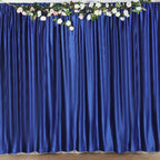 Royal Blue Crushed Velvet Backdrop Curtain â€“ 8ft x 8ft Event Drape with Rod Pocket, Privacy Panel for Photo Booths & Events