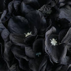 4 Pack 7" Black Artificial Silk Hydrangea Kissing Flower Balls