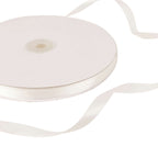 100 Yards 3/8" White Single Face Decorative Satin Ribbon