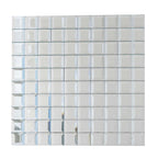 10 Pack 10 Sq ft Silver Peel and Stick Backsplash Mirror Wall Tiles