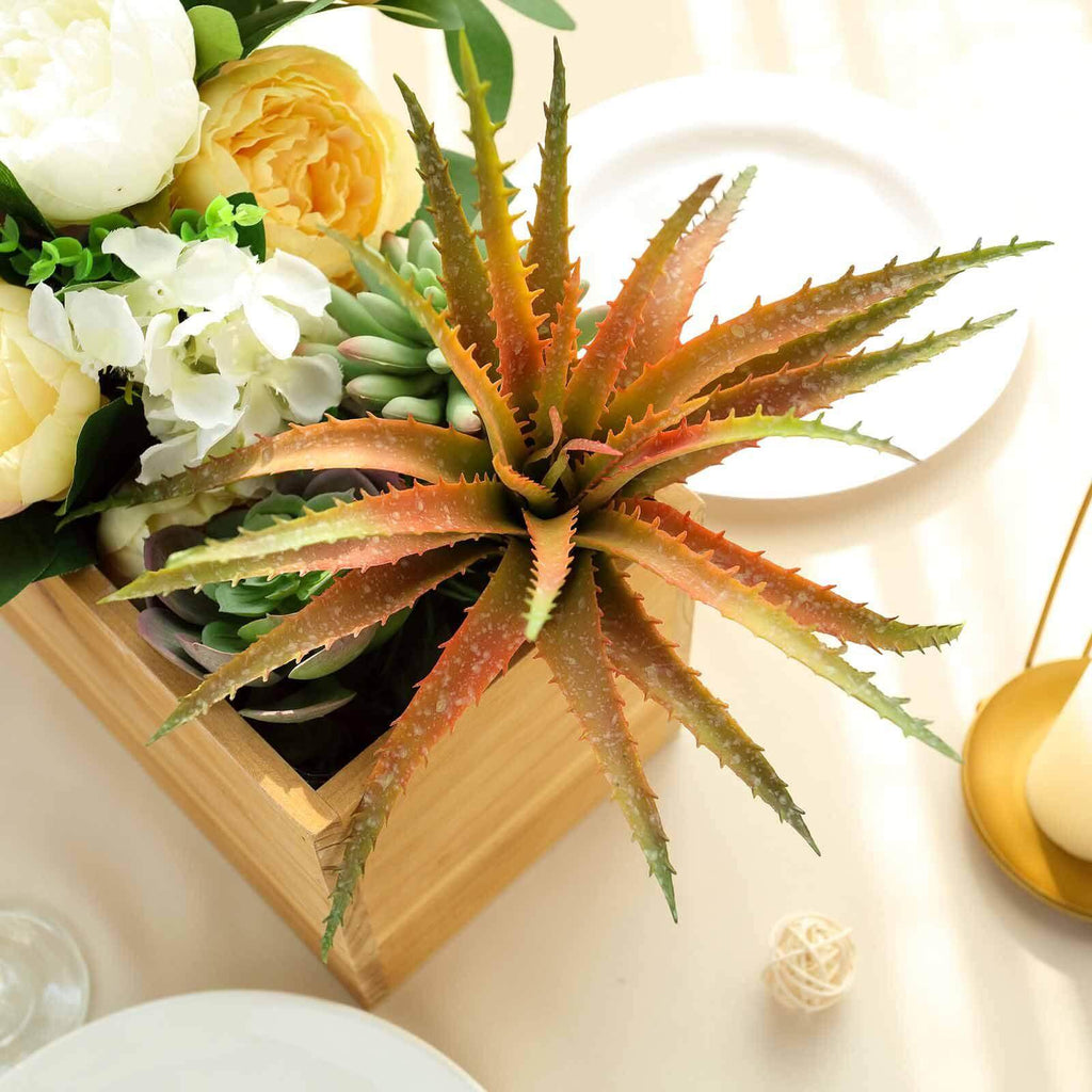 3 Pack 12" Artificial PVC Aloe Cameronii Decorative Succulent Plants