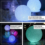 2-Pack LED Light Globes Color Changing - Battery Operated Ball Centerpieces 6"