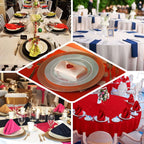 5 Pack Polyester 17"x17" Napkins Blush - Durable & Wrinkle Resistant Dinner Napkins