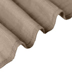 Faux Linen 90"x132" Rectangular Tablecloth Taupe - Slubby Texture Wrinkle-Resistant Seamless Table Cover