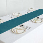 Polyester 12"x108" Table Runner Peacock Teal - Durable & Wrinkle-Resistant Table Decor