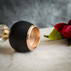 Set of 2 Metal Crystal Lamp Candle Holders Gold/Black - Sophisticated Votive Tealight Stands 7", 11"