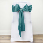 5 Pack Polyester Chair Sashes Turquoise 6"x108"