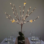 3-Pack LED Twig Lights Brown Tree Design - Artificial Warm White Lighted Branches with 60 Bulbs 28.5"