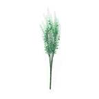 4 Bushes 14" Green White Artificial Lavender Flower Plant Stems Greenery