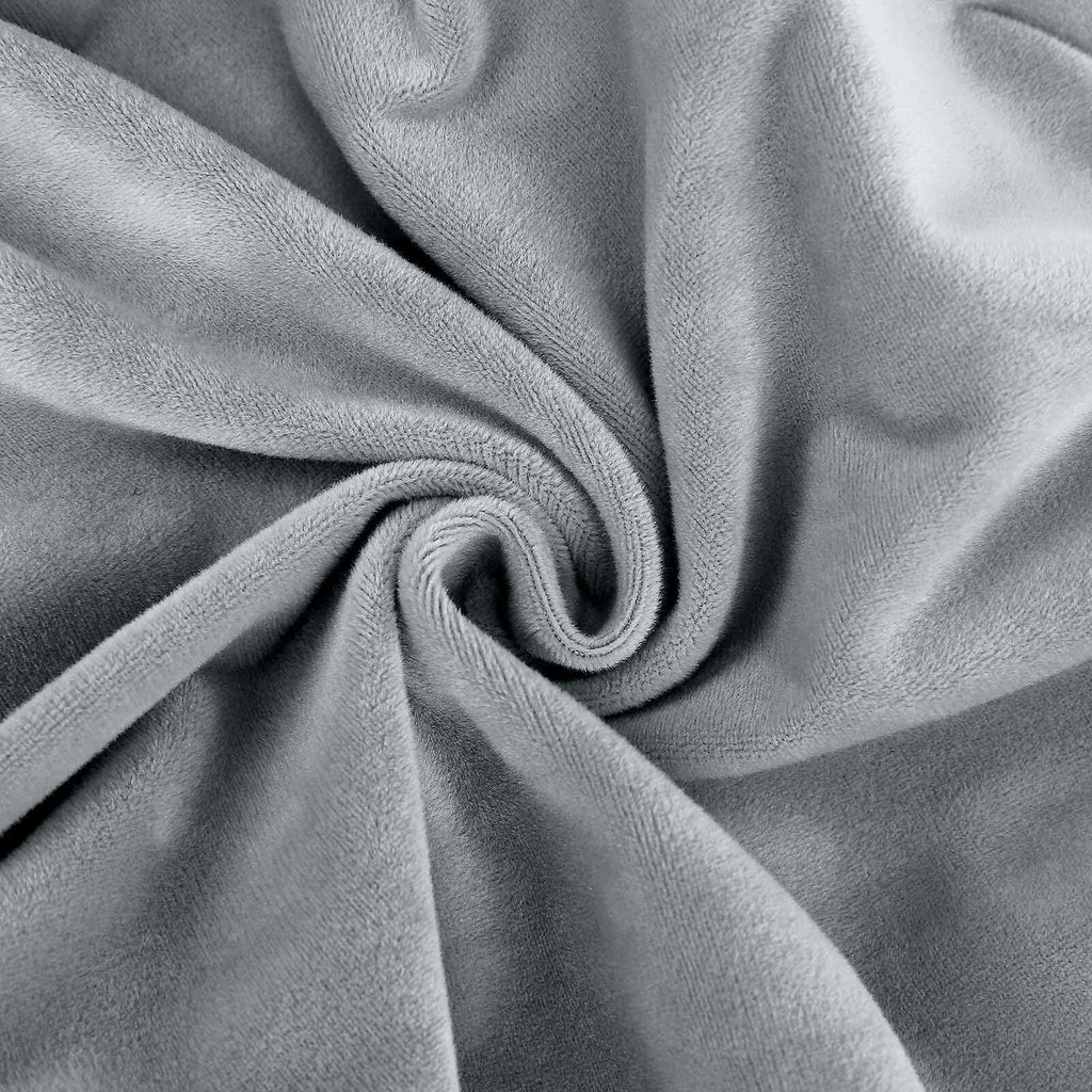 Velvet Chair Cushion Protector Stretch with Tie for Dining Chairs Dusty Blue - Durable Cover for Formal Gatherings