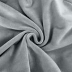 Velvet Chair Cushion Protector Stretch with Tie for Dining Chairs Dusty Blue - Durable Cover for Formal Gatherings