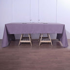 Polyester 72"x120" Rectangle Tablecloth Violet Amethyst - Durable and Stylish Table Cover