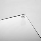 Acrylic Flower Vase Pillar Stand with Square Mirror Base Clear - Stylish Wedding Table Centerpiece 16"