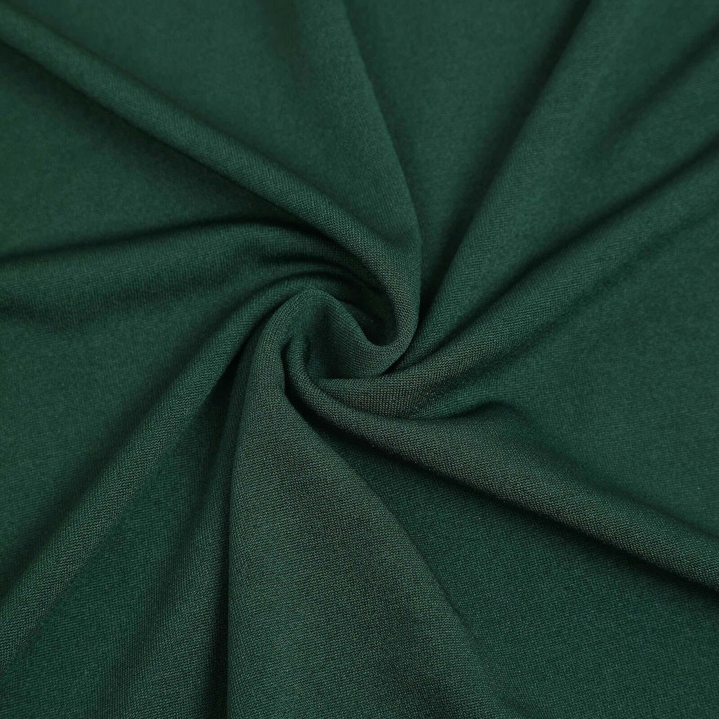 7ft Matte Hunter Emerald Green Spandex Half Moon Chiara Backdrop Stand Cover, Custom Fitted Wedding Arch Cover
