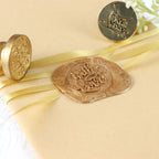 2 Set Wax Seal Stamp Kit Party Favors, Gold Silver "With Love" and "Thank You" Wax Stamp, Wedding Invitation Envelope Letters Mailing Crafts Set