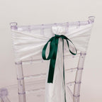 100 Yards 7/8" Hunter Emerald Green Single Face Decorative Satin Ribbon