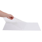 2-Pack Acrylic Plexiglass Sheets Rectangular Side Plates White - Protective Film Coating 32"x11"