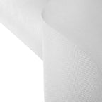 6"x10 Yards White Polyester Burlap Fabric Roll