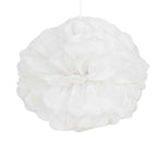 6 Pack 10" White Tissue Paper Pom Poms Flower Balls, Ceiling Wall Hanging Decorations