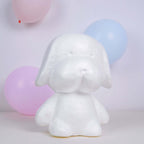 12.5" DIY White 3D Modeling StyroFoam Puppy, Polystyrene Craft Foam Animal