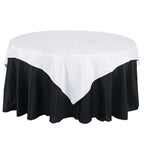 Polyester 70"x70" Table Overlay Square Tablecloth White - Wrinkle-Resistant & Durable Table Cover for Events